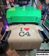 I Heart C4 T-Shirt - Black, Coyote Brown, and Military Green Unisex Tees