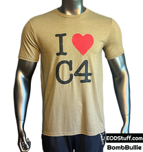 I Heart C4 T-Shirt - Black, Coyote Brown, and Military Green Unisex Tees