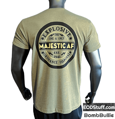 Majestic AF EOD Unicorn Unisex Military Green Tees