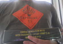Explosive 1.1 Unisex T-Shirt - Black, Navy Blue, and Military Green EOD and Bomb Squad Tees