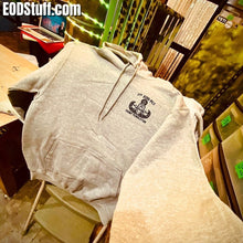 1st EOD PLT Throwback Pullover Athletic Grey Hoodie - USMC EOD Hoodie