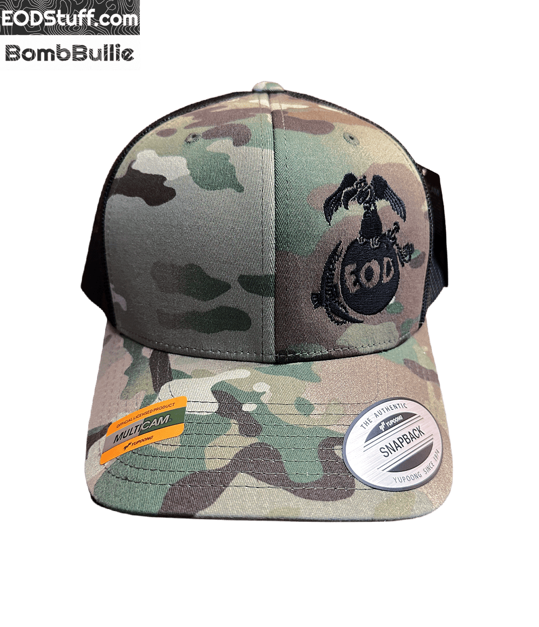 USMC Buzzard, Bomb, and Pick MultiCam Retro Trucker Snapback Hat- EOD Hats