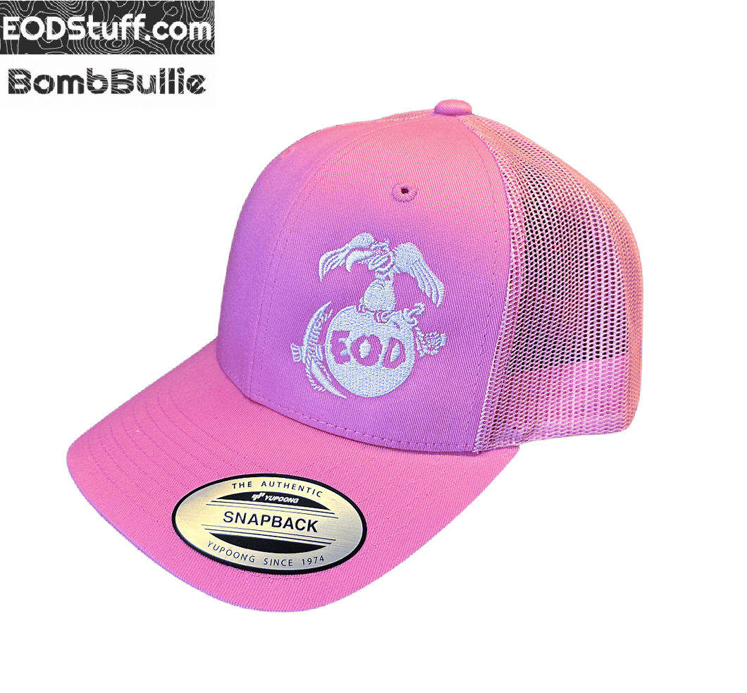 USMC Buzzard, Bomb, and Pick Pink Retro Trucker Snapback Hat- EOD Hats