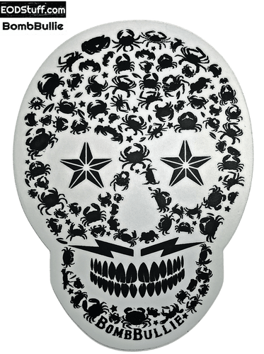 EOD Crab Sugar Skull Sticker - EOD Sticker