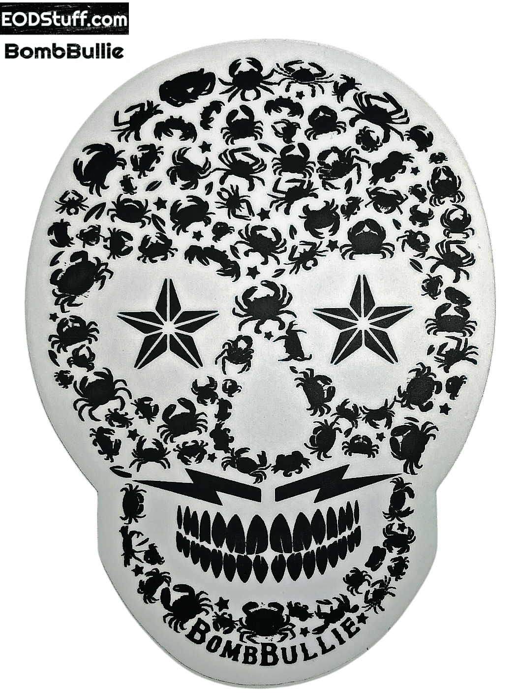 EOD Crab Sugar Skull Sticker - EOD Sticker