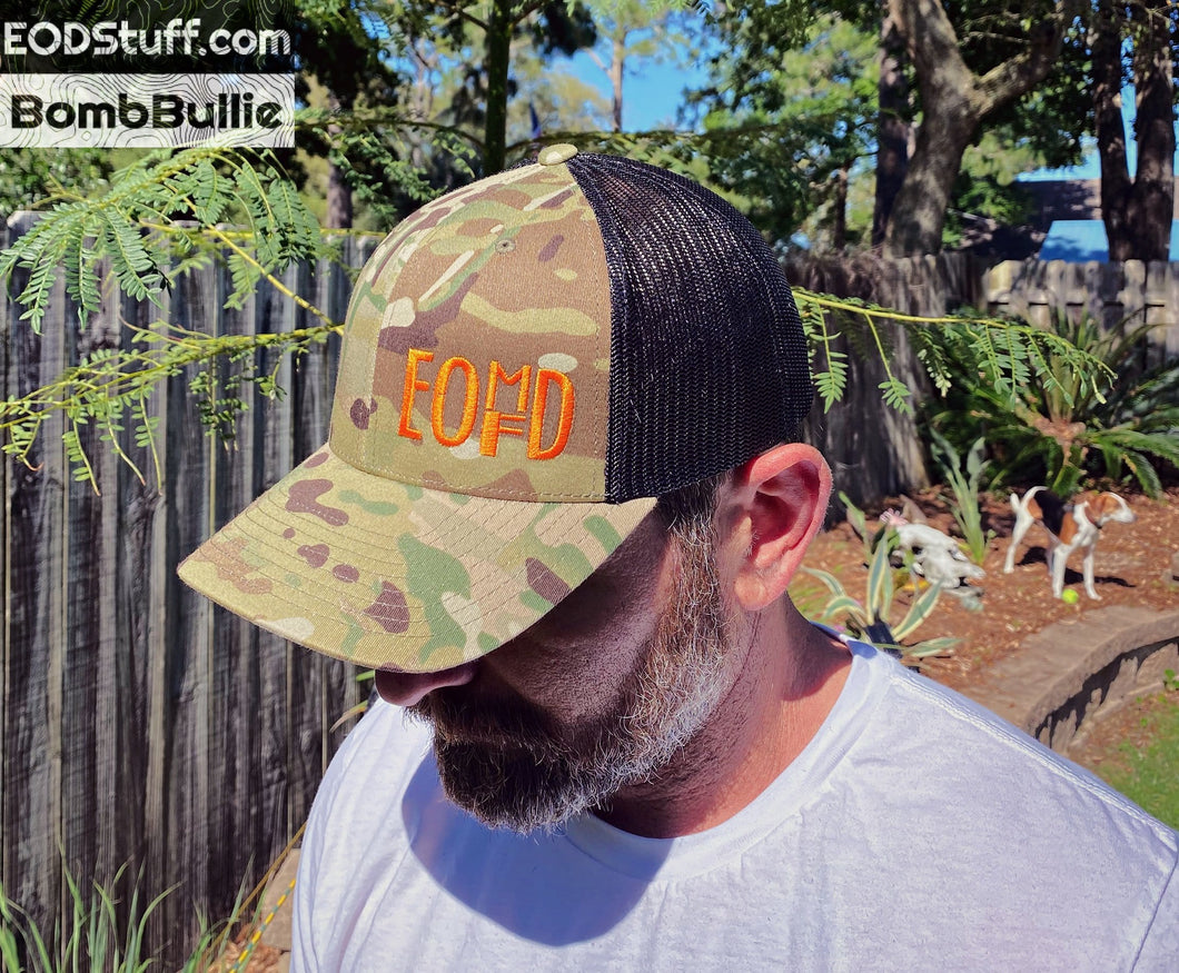 EOMFD MultiCam Retro Trucker Snapback Hat- EOD Hats