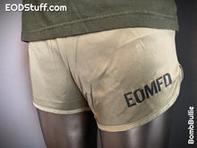 EOMFD Silkies - Black Ink on OD Green Ranger Panties