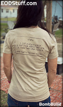 Bomb Tech Junk in a Box EOD T-Shirt - Heather Tan Unisex EOD Shirt