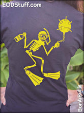 Explosive Ordnance Disposal and Skuba Skeebb™ Yellow/Black Unisex EOD T-Shirt