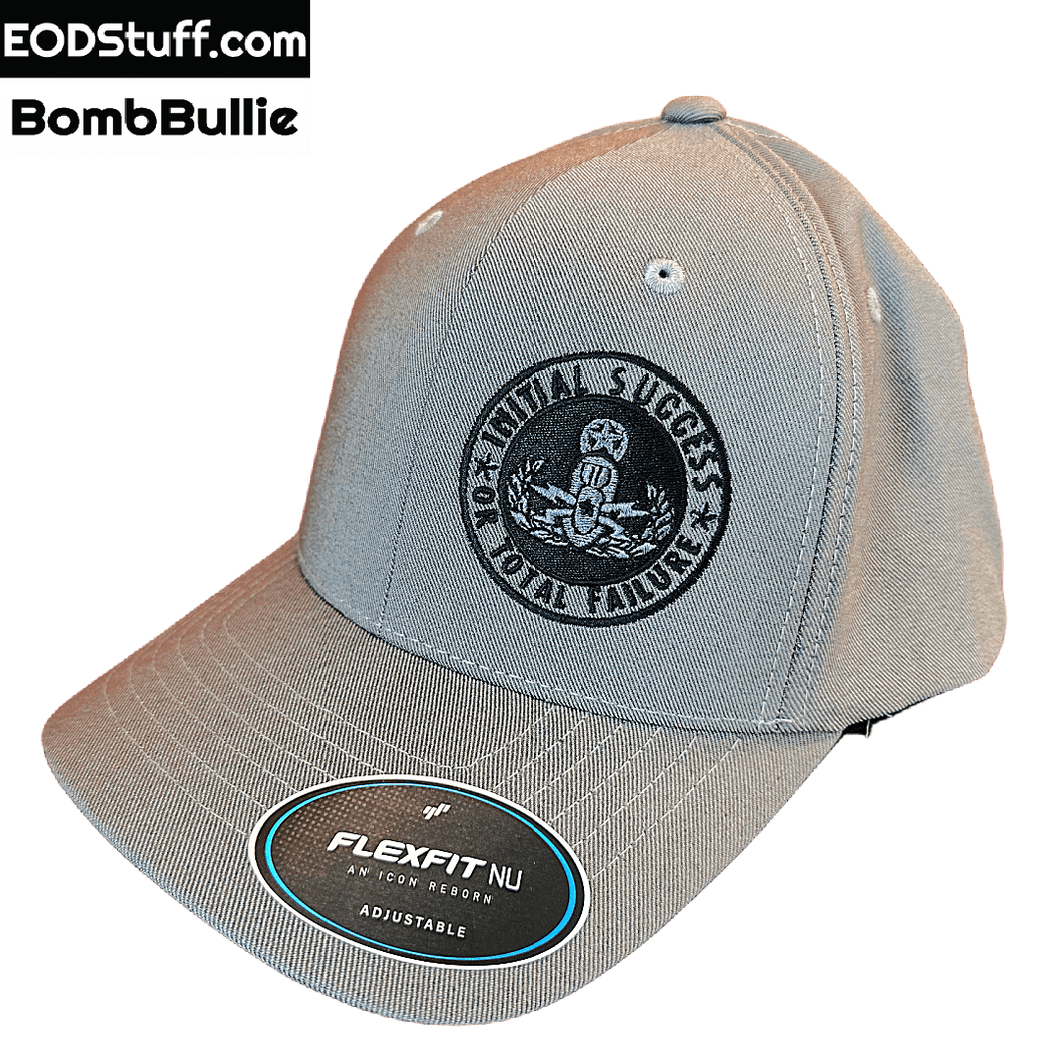 Initial Success or Total Failure Light Grey EOD Hat - Flexfit - NU Adjustable Cap