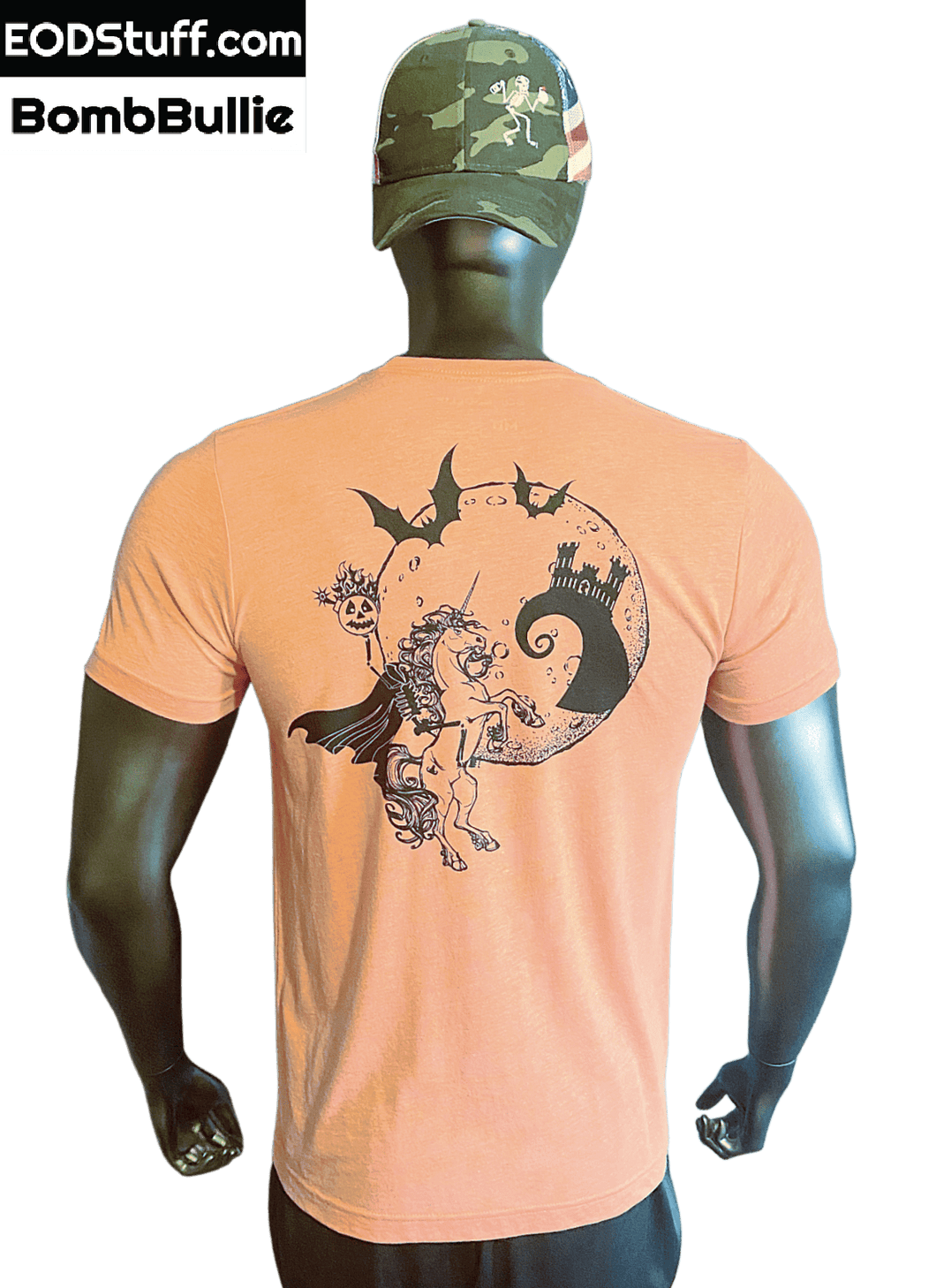 Halloween EOD Unisex Tee - Neon Orange Triblend EOD Shirt
