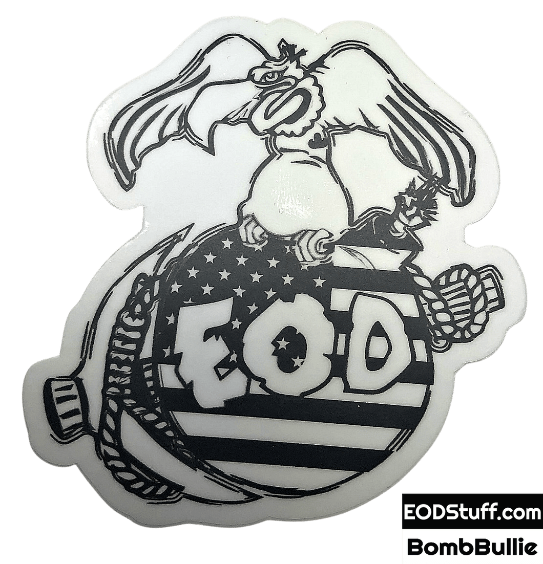 Buzzard, Bomb, and Pick - USMC EOD Sticker