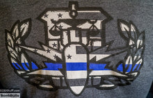 Thin Blue Line HDT Badge T-Shirt - HDT/HDS EOD Badge Unisex Shirt